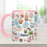 Beach Lovin' Girl - Personalized Sea Lover Accent Mug