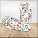 Beach Lovin' Girl - Personalized Sea Lover Flip Flops