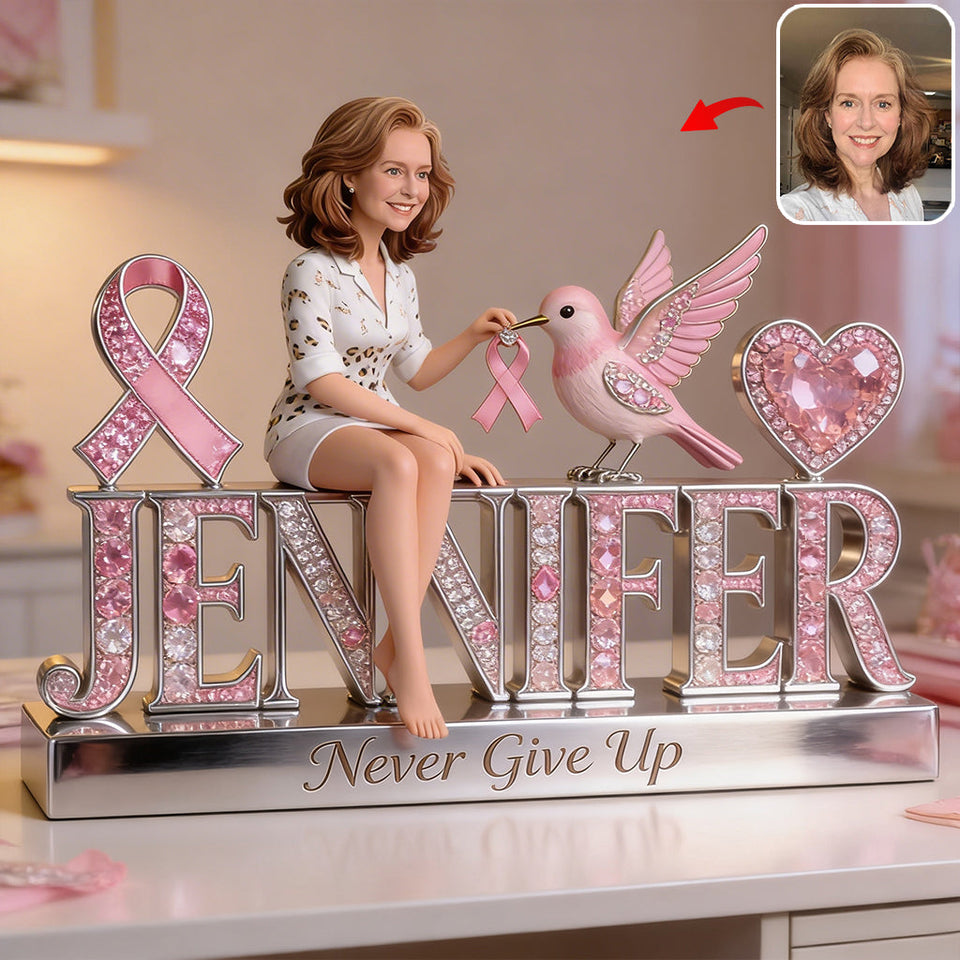 Breast Cancer Awareness - Personalized Breast Cancer Awareness Custom Shaped Acrylic Plaque
