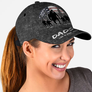 Dadsquatch, Like A Dad, Just Way More Squatchy - Personalized Father Classic Cap