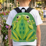 For Who Love Frogs - Personalized Frog Changeable Leather Patch Backpack