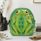For Who Love Frogs - Personalized Frog Changeable Leather Patch Backpack
