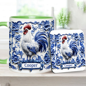 Porcelain Chicken - Personalized Chicken Accent Mug
