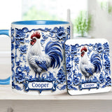 Porcelain Chicken - Personalized Chicken Accent Mug