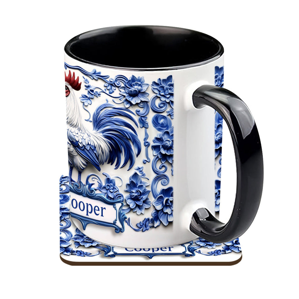 Porcelain Chicken - Personalized Chicken Accent Mug
