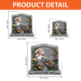 The Day God Called You Home - Personalized Memorial Custom Shaped Acrylic Plaque