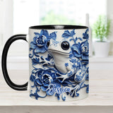 Porcelain Frog - Personalized Frog Accent Mug