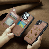 My Brother/ Sister/ Son... Forever, Never Apart Maby In Distance But Never At Heart - Personalized Sibling Wallet Phone Case