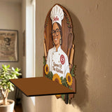 Cooking Time - Personalized Cooking Wooden Floating Shelf
