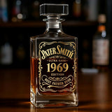 Best Gift For Wiskey Bourbon Cognac... Loving Dad Husband.... - Personalized Whisky Whiskey Decanter Set
