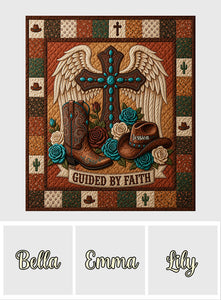 Guided By Faith - Personalized Christian Blanket