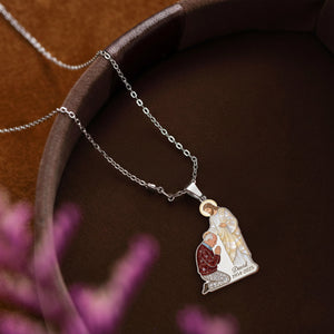 God's Hand - Personalized Christian Shaped Metal Pendant Necklace