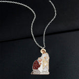 God's Hand - Personalized Christian Shaped Metal Pendant Necklace