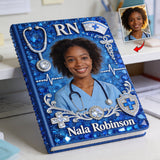 Custom Nurse Notebook - Personalized Nurse Leather Journal