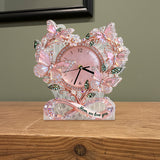 We Love You, Mom - Personalized Mother Desk Clock Plaque