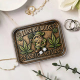 I Like Big Buds, Gnome Rolling Tray & Lighter - Personalized Weed Catch-All Tray With Lighter