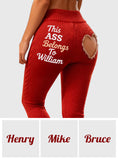 This Ass Belongs To - Personalized Couple Leggings