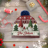 Gnome Family Christmas - Personalized Family Beanie Hat