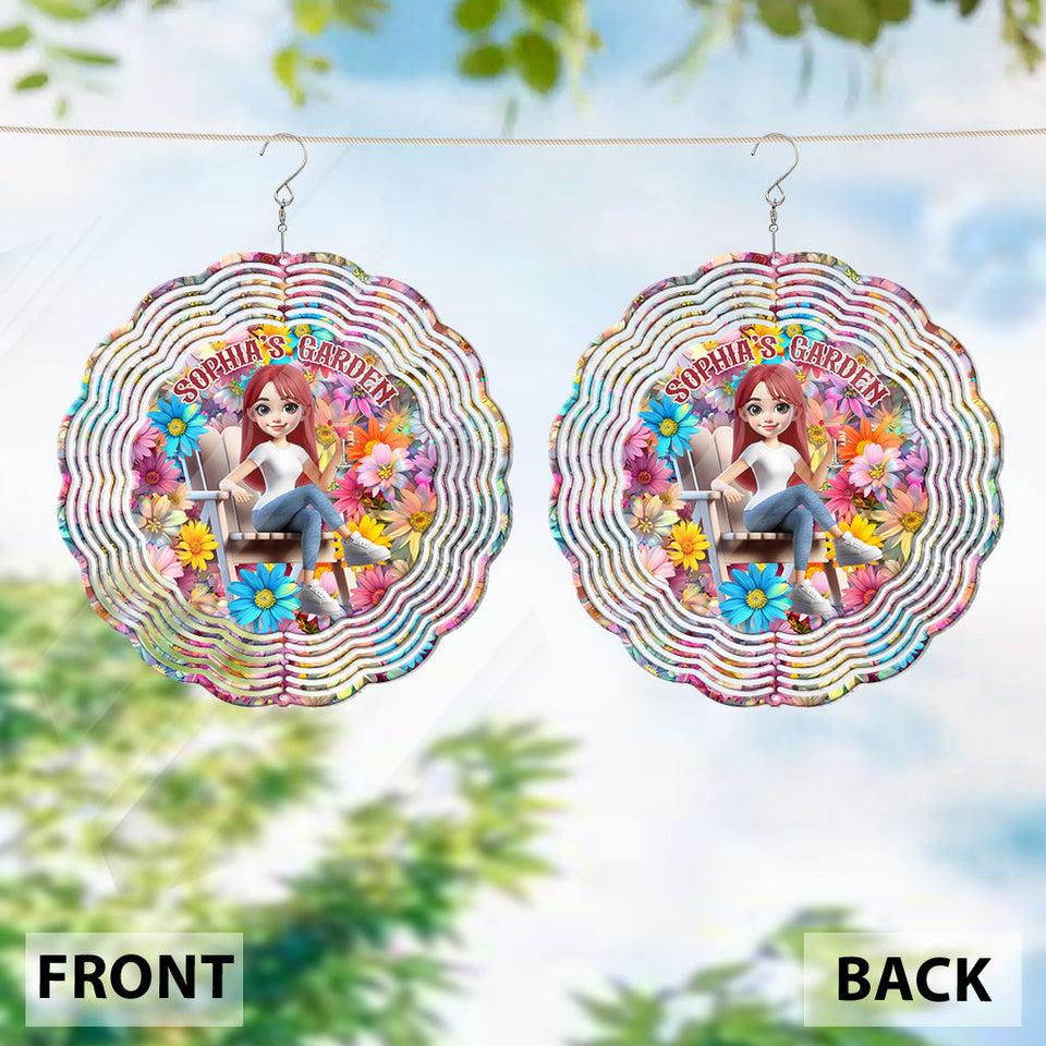 My Beautiful Garden - Personalized Gardening Wind Spinner