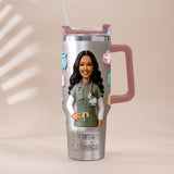 Best Nurse Ever - Personalized Nurse Tumbler With Plush Charm