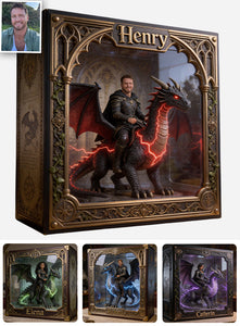 Flying With Dragon - Personalized Dragon Custom Shaped Acrylic Plaque