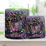 Mother And Daughters Forever Linked Together - Personalized Mother Accent Mug