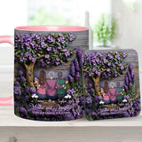 Mother And Daughters Forever Linked Together - Personalized Mother Accent Mug