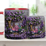 Mother And Daughters Forever Linked Together - Personalized Mother Accent Mug