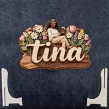 Custom Any Name My Beautiful Garden - Personalized Gardening 2 Layered Wood Sign / Wood Plaque