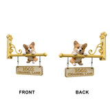 Puppy Home Address - Personalized Dog Wooden Wall Mount Sign