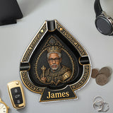 The King Of Spades - Personalized Real Men Catch-All Tray With Lighter