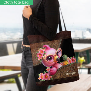 Love Flamingos - Personalized Flamingo Tote Bag