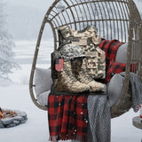 Honoring All Who Served - Personalized Veteran Faux Fur Shaped Pillow
