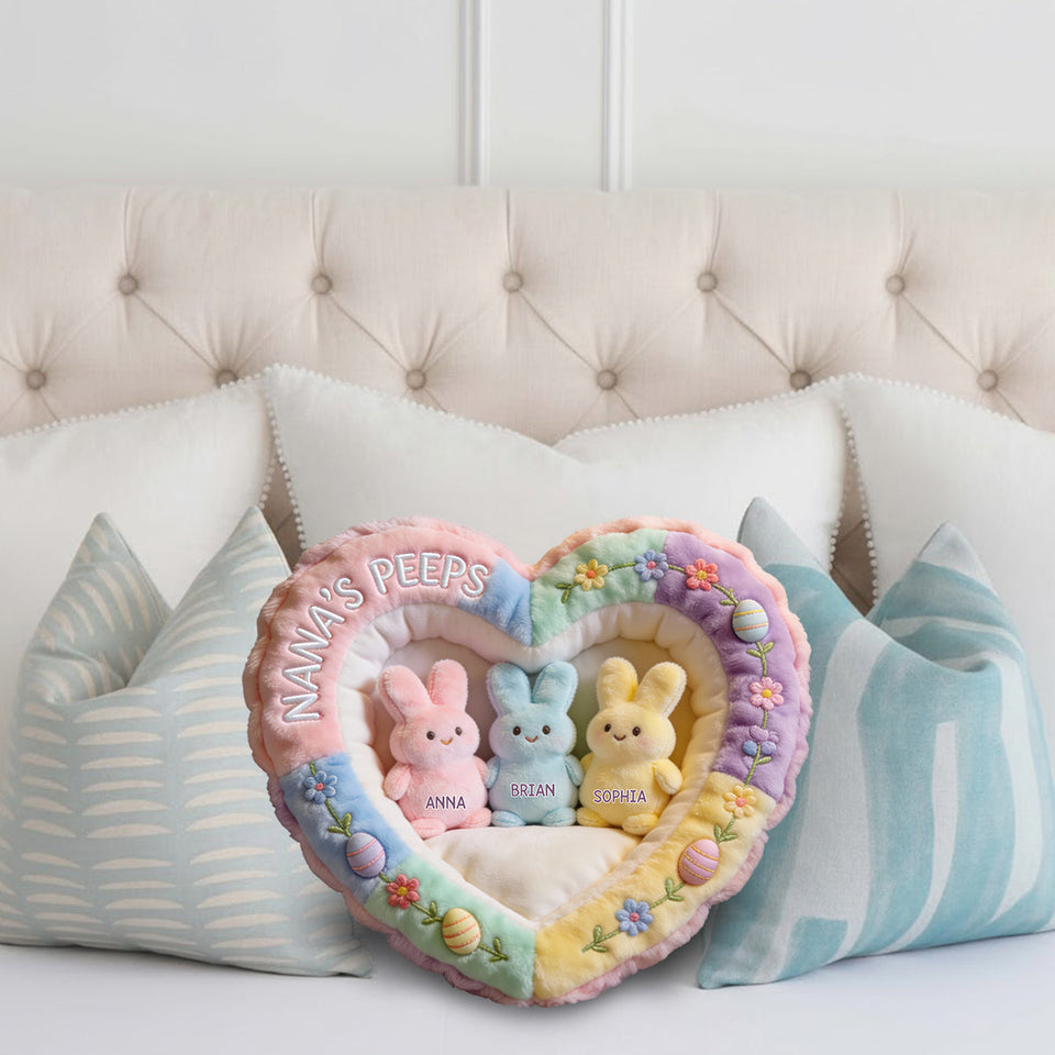 Perfect Gift For Mom, Grandma - Personalized Grandma Faux Fur Shaped Pillow