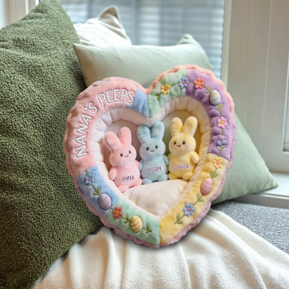 Perfect Gift For Mom, Grandma - Personalized Grandma Faux Fur Shaped Pillow