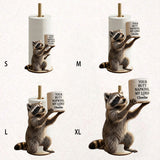 Your But Napkins My Lord - Raccoon Paper Towel Stand