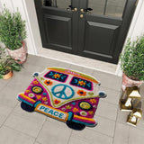 Hippie Van - Personalized Hippie Non-Slip Tufted Rug