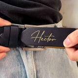 I Love You - Personalized Father Leather Belt