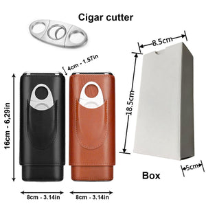 Daddy's Team Fist Bump - Personalized Father Leather Cigar Humidor Case