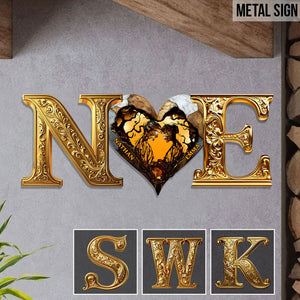 You & Me We Got This - Personalized Couple Cut Metal Sign