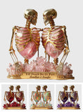 Quartz & Gold Skeleton, Till Death Do Us Part - Personalized Couple Custom Shaped Acrylic Plaque