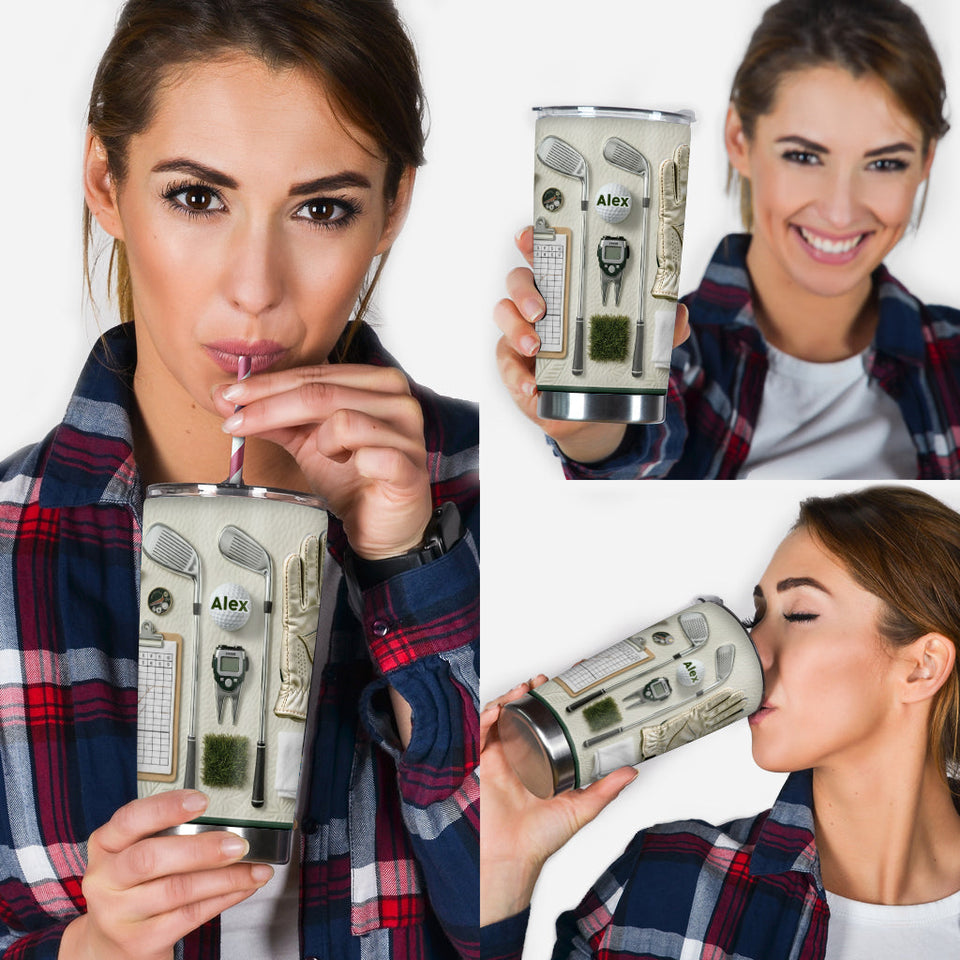 Live Love Golf - Personalized Golf Tumbler