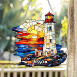 Ocean Radiance - Personalized Sea Lover Window Hanging Suncatcher Ornament