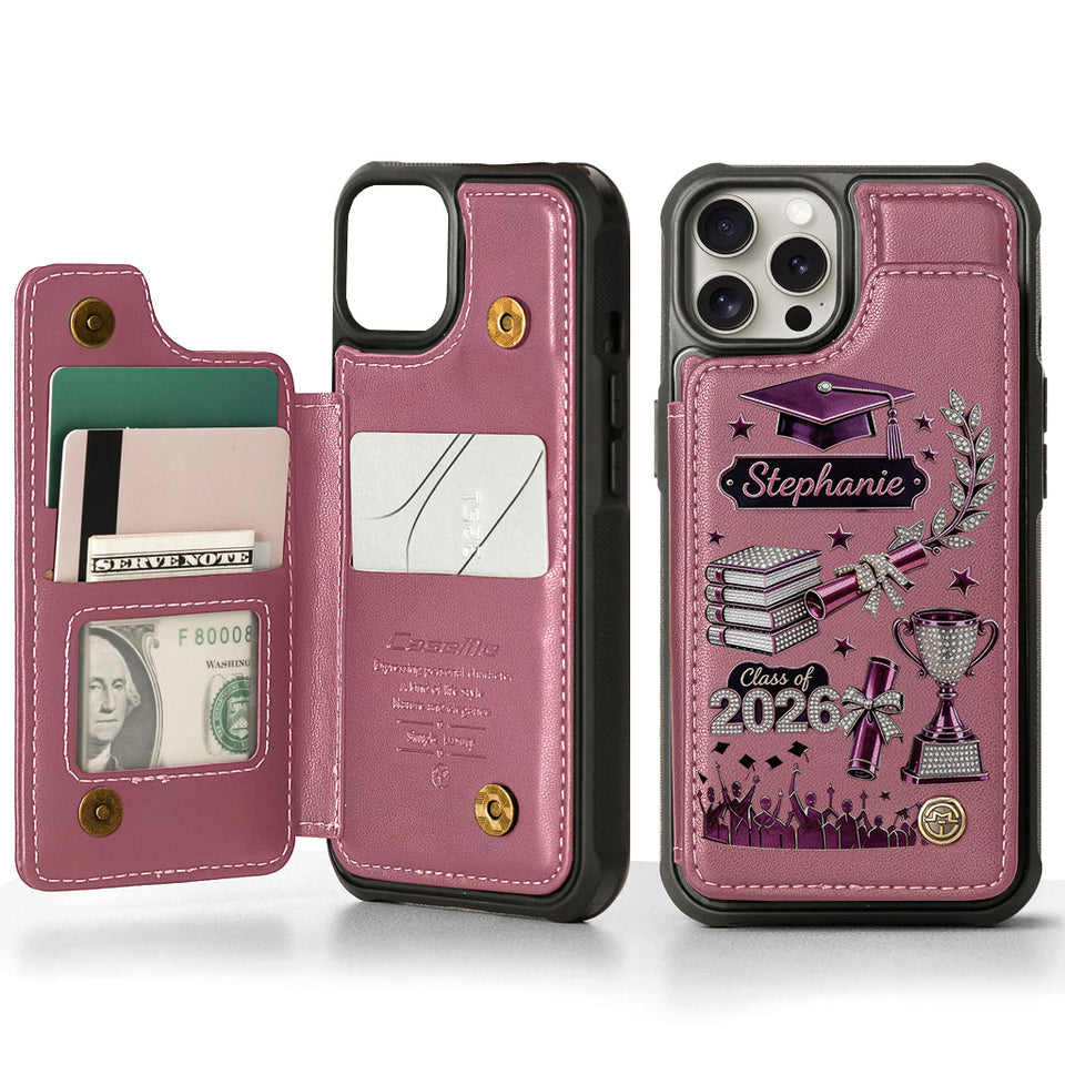 Graduation Gift - Personalized Graduation Wallet Phone Case