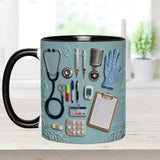 Nurse Life - Personalized Nurse Accent Mug