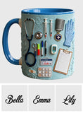 Nurse Life - Personalized Nurse Accent Mug