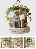 Love Grows Here - Personalized Couple Hanging Pot