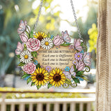 Sisters Are Like Butterflies - Personalized Sister Window Hanging Suncatcher Ornament
