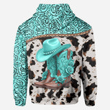 Western Cowgirl Boots - Personalized Cowgirl All Over Shirt