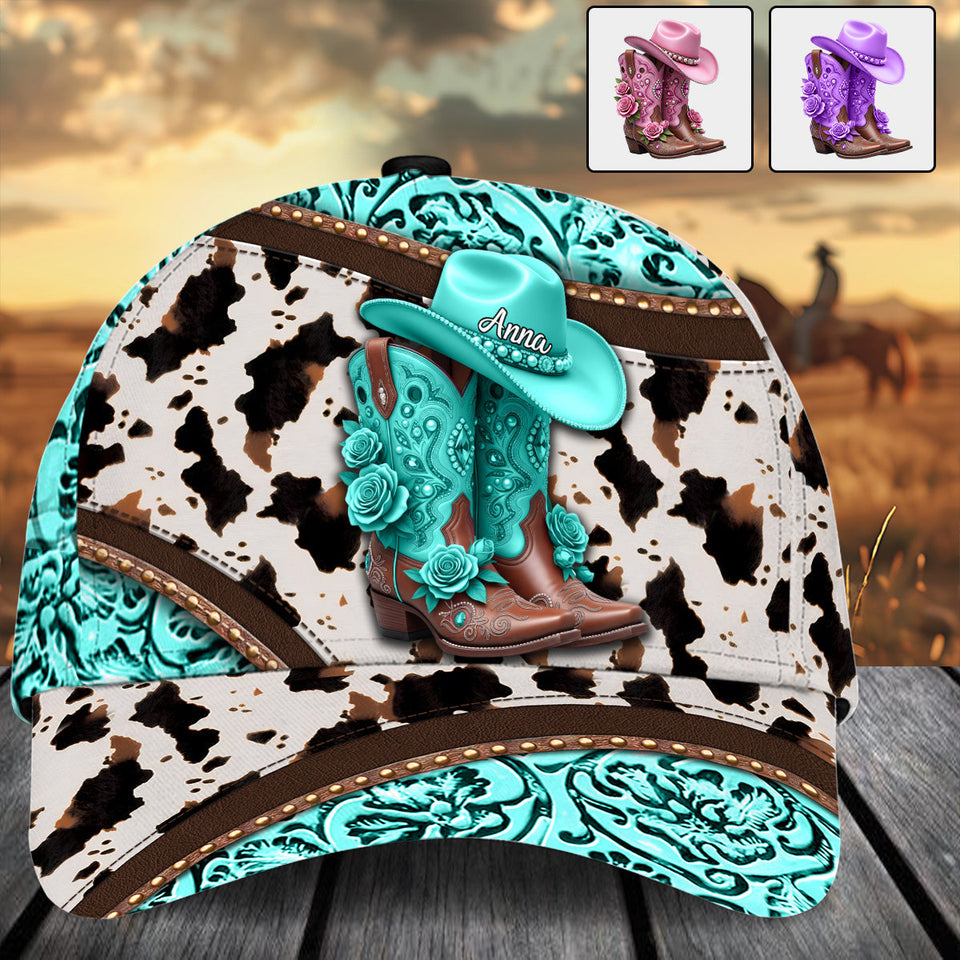 Western Cowgirl Boot - Personalized Cowgirl Classic Cap